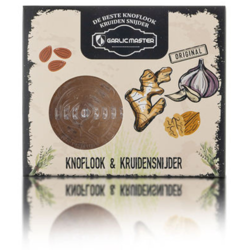 12 x Garlicmaster™ Knoflook & kruidensnijder inclusief knoflookpeller Transparant