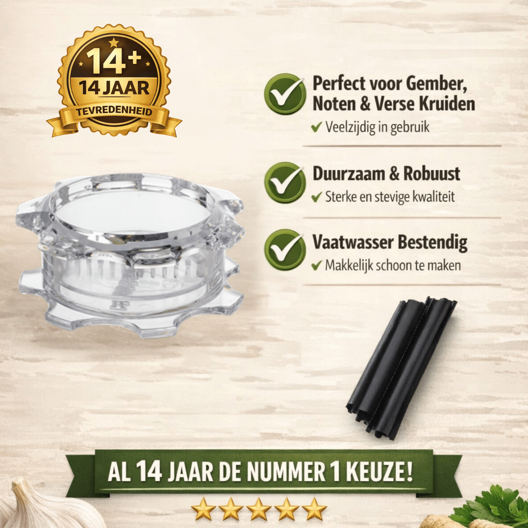 Knoflook & Kruiden Snijder Garlicmaster® - Garlicmaster.nl