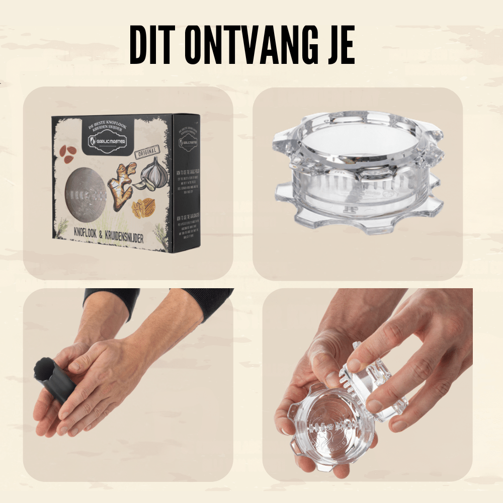 Knoflook & Kruiden Snijder Garlicmaster® - Garlicmaster.nl